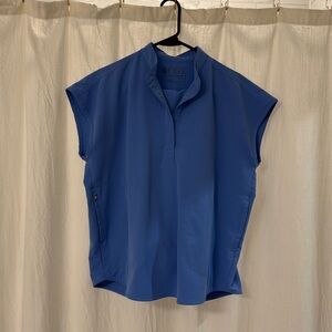 Figs Ceil Blue Rafaela top and Zamora bottoms